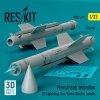 RESKIT RS32-0410 Firestreak missiles (2 pcs) (3D Printed) 1/32